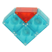 Ikonka Art.KX3628 3D būvniecības magnētiskie ķieģeļi LED spīd 32 el.