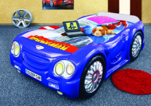 Plastiko Sleep Car Art.19092 Детская стильная кровать-машина с матрасом 180x90cм