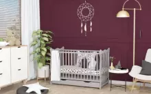 Kiddos Julia Art.191495 White Baby cot with drawer, 120x60 cm