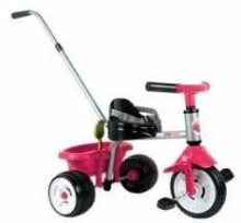 Coloma Art. 850 Eco Trike Pink / White Vaikiškas triratukas su rankena