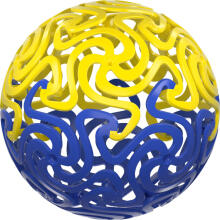 WABOBA Brain, 3D puzle un bumba vienā, trīs dažādās krāsās, W93