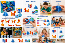 I-Toys Brain Burner Art.195817 Набор головоломок 4 в 1 для развития логики и мышления