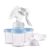 Philips Avent Lotus Art.SCF430/13 Ручной молокоотсос с контейнерами для хранения молока