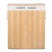 Bamboo laundry basket Springos HA0032 100l