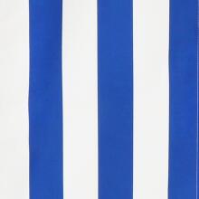 Folding chair Springos DC003 DSWLB white with blue stripes