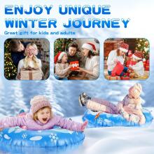 Kids World SnowTube Art.201266 Izturīgas piepūšamas sniega caurules ar izturīgiem rokturiem 100cm