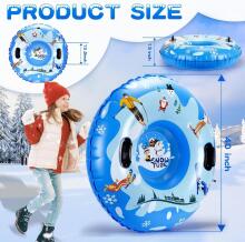 Kids World SnowTube Art.201266 Izturīgas piepūšamas sniega caurules ar izturīgiem rokturiem 100cm