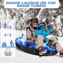 Kids World SnowTube Art.201267 Прочные надувные санки/подушка для катания по снегу с надежными ручками 130см
