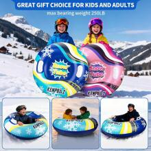 Kids World SnowTube Art.201268 Прочные надувные санки/подушка для катания по снегу с надежными ручками 89см