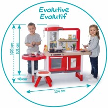 „Smoby Evolutive Grand Chef Art.312301S“ Interaktyvi žaislinė virtuvė su garso efektais