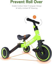 Besrey 5 in 1 Children's Tricycle Art.202897 līdzsvara velosipēds - transformers pašiem mazākajiem 5-in-1, no 1 līdz 3 gadiem