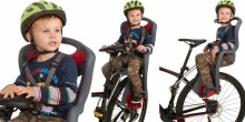 „Bellelli MrFox Standard“ pilkas su raudonu vaikišku dviračiu ant rėmo