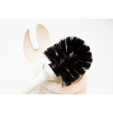 Toilet brush with holder Knit &Oslash;14x43cm white