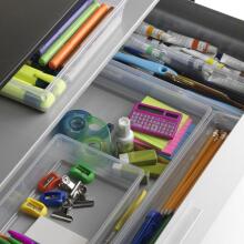 Коробка Sistemo Organizer 9 39 x 24 x 5 см прозрачная/светло-серая 