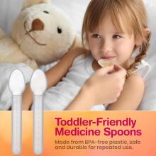 Calibrated Medicine Spoon for Kids Art.20888 Дозатор/ложка медикаментов,2 шт