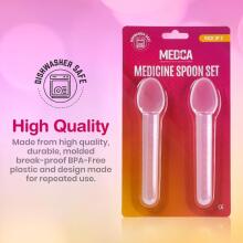 Calibrated Medicine Spoon for Kids Art.20888 Дозатор/ложка медикаментов,2 шт