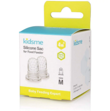 Kidsme Silicone Sac for Food Feeder Art.160352 Maināms uzgalis ,M izmērs, 4+ mēn. (2 gab.)