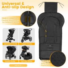 Bebe Basic Footmuff Universal Art.209461 Light Grey ziemas guļammaiss