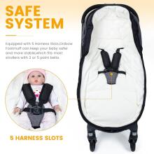 Bebe Basic Footmuff Universal Art.209463 Black ziemas guļammaiss