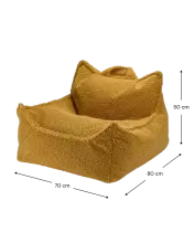Wigiwama Teddy Art.W597522 Maple Мягкое кресло-мешок
