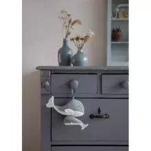Little Dutch Music box Whale  Art.4802  Ocean Mint  piekarināmā mūzikālā rotaļlieta bērnu ratos/gultai