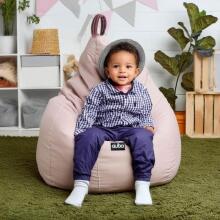 Qubo™ Tiny Drop Olive Fresh Fit  Art.210254 Kids ergonomic chair pouf, soft & cute
