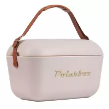 Polarbox Cool Box Retro Cooler Art.210773 Lilac - Yellow Camping Refrigerator 20L