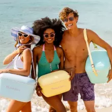 Polarbox Cool Box Retro Cooler Art.210774  Nude – Olive Green Холодильник для кемпинга 12Л