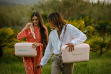 Polarbox Cool Box Retro Cooler Art.210774  Nude – Olive Green Холодильник для кемпинга 12Л