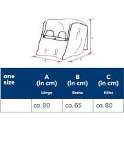 Universal Rain Cover for Twins Art.21095 Universal rain cover for a stroller (twins/twins)