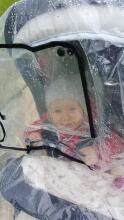 Universal Rain Cover for Twins Art.21095 Universal rain cover for a stroller (twins/twins)