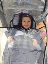 Universal Rain Cover for Twins Art.21095 Universal rain cover for a stroller (twins/twins)