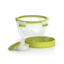Food storage container for salad Masterseal&amp;amp;Go round 1.0L