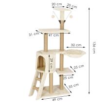 Kaķu koks ar māju Springos PA1041 136 cm