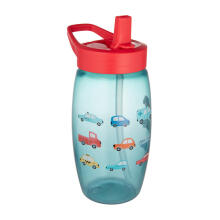 CANPOL BABIES sporta pudele ar saliekamu snīpi CARS, 400 ml, 56/618_blu