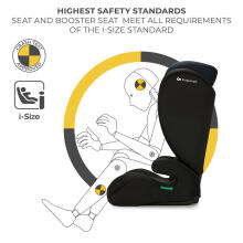 KINDERKRAFT car seat I-SPARK I-Size 100-150 cm, black, KCISPA00BLK0000