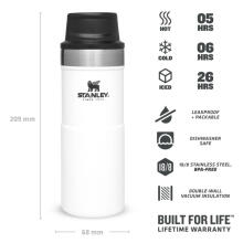 Termokrūze The Trigger-Action Travel Mug Classic 0,35L balta