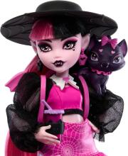 Monster High Draculaura lelle ar Count Fabulous un aksesuāriem