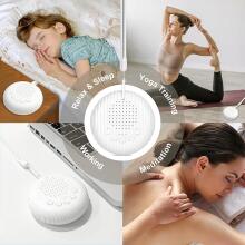 La bebe™ White Noise Accessories Baby Sound Machine Art.211446 White Портативная звуковая машина со шнурком и звуковыми эффектами