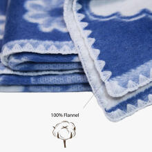 UR Kids Blanket Cotton  Art.21232 Sheep Blue  Dabīgas kokvilnas pleds/sega bērniem 100x140cm