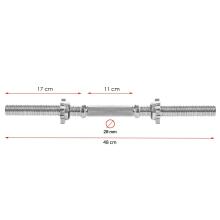 Fitnesa svaru stienis īss Springos FA1027 48 cm
