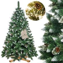 CT0190 Artificial Christmas tree 180 cm premium Royal Trees, snowy diamond pine with cones