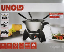 Unold Electric Fondues 0,8l 6 persons stainless steel black Schwarz (48615)