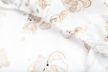 PRINTED BEDSHEET RAINBOW TEDDY 60 X 120 CM