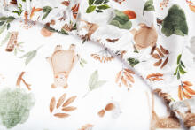 PRINTED BEDSHEET CUTE FOREST 60 X 120 CM