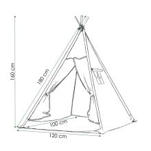 Tipi telts Springos TIP03 pelēka