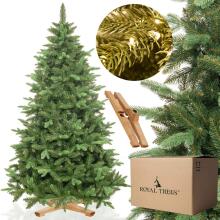 Искусственная елка Premium Royal Trees Пихта сибирская на деревянной подставке Springos CT0183 220 см