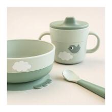 Foodie first meal set Happy clouds Green