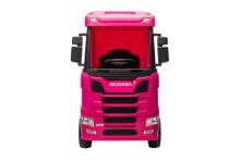 Scania 500R Art.HL698 Pink Bērnu elektriskā smagā mašīna