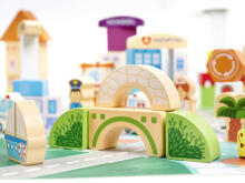 Ikonka Wooden Blocks Art.KX6198 Koka kluči+paklajiņš,120 gab